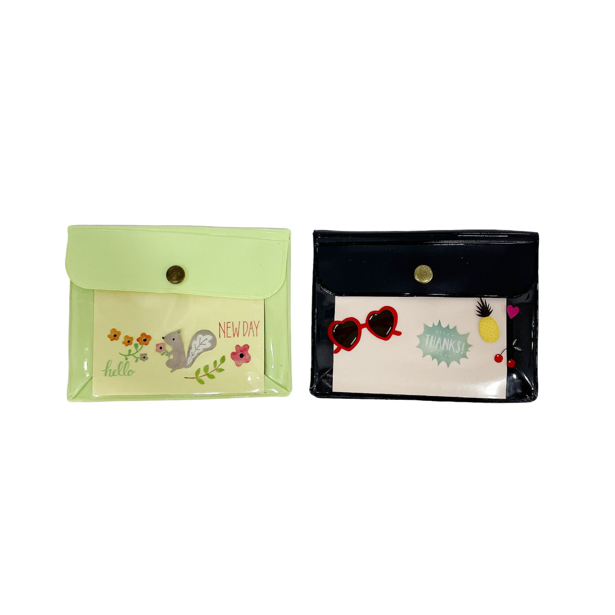Plastic Card case Girl Animal