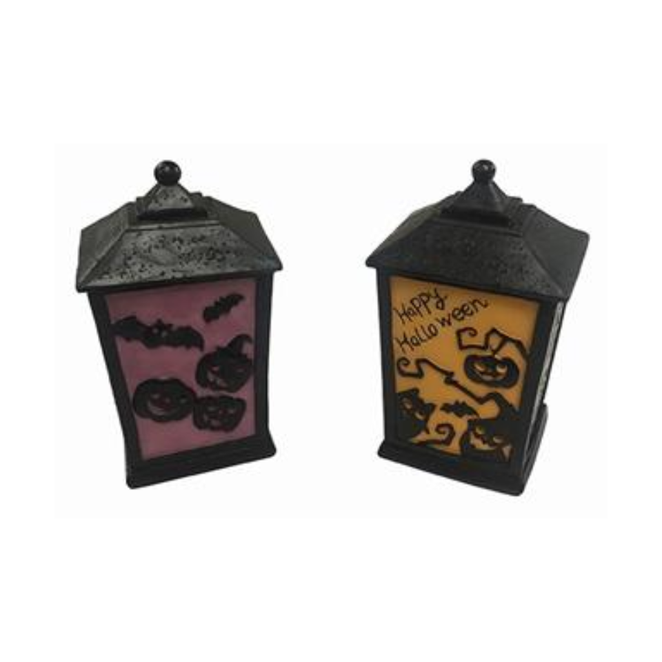 Halloween Ornament with LED Lantern