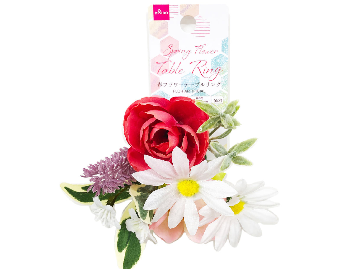 Spring Flower Table Ring Pink