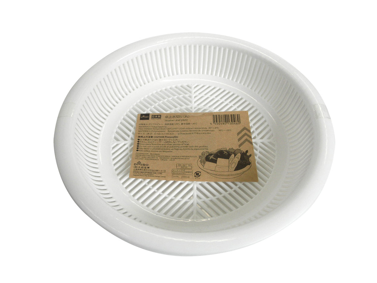 Strainer and Plate