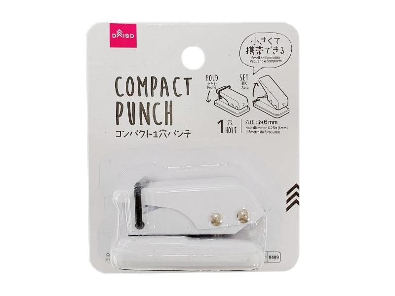 Compact One Hole Punch White