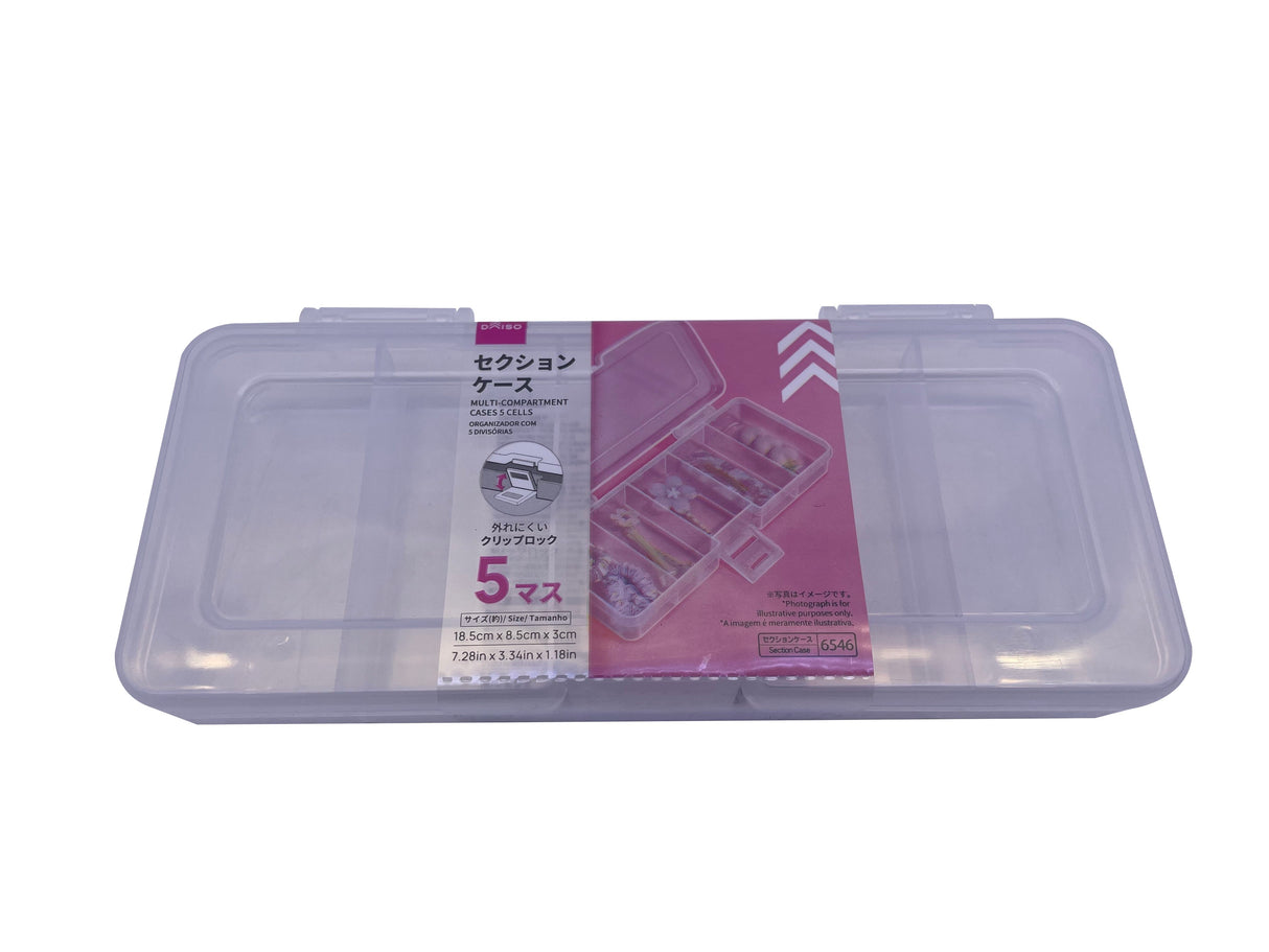 Multi Compartment Cases Five Cells 7.28in x 3.34in x 1.18in