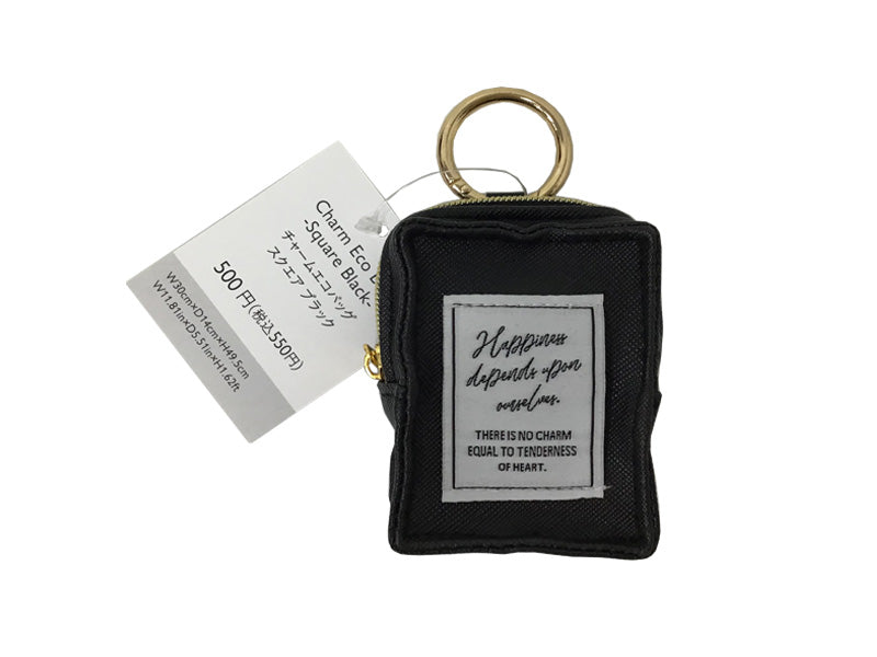 Charm Eco Bag Square Black