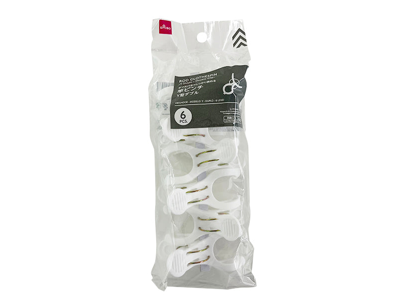 Rod Clothespin Y Shape Double Clip