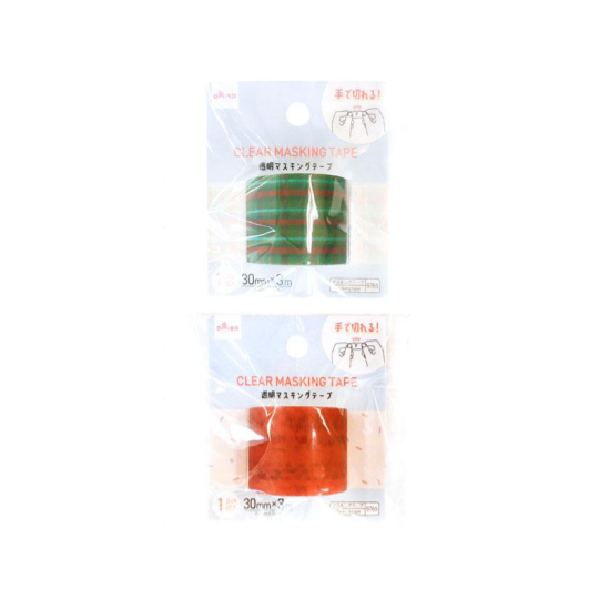 Clear Masking Tape Pop Color 30mm x 3m