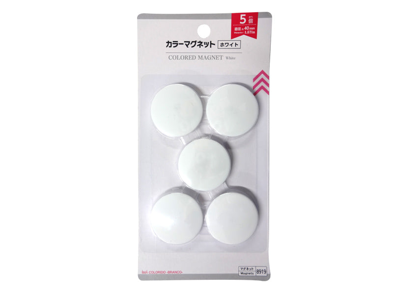 Colored Magnet White 40mm