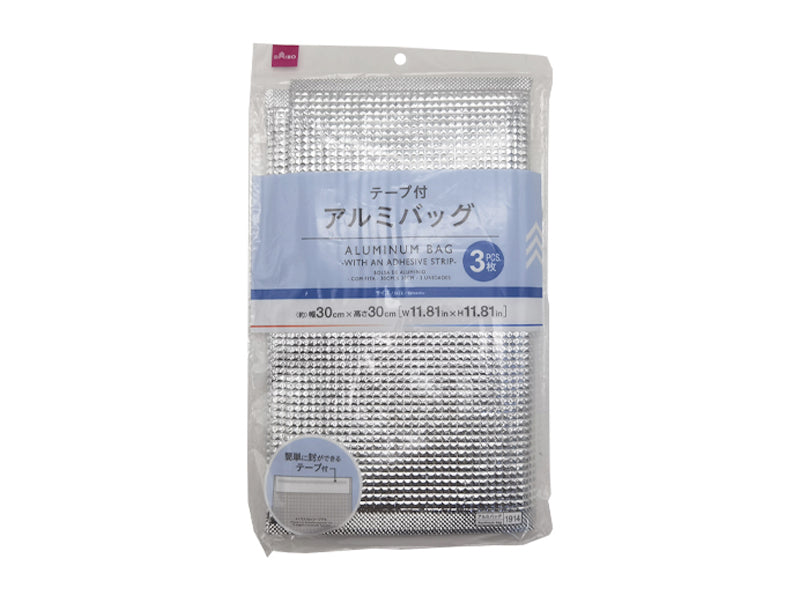 Aluminum Bag with an Adhesive Strip 30cm x 30cm