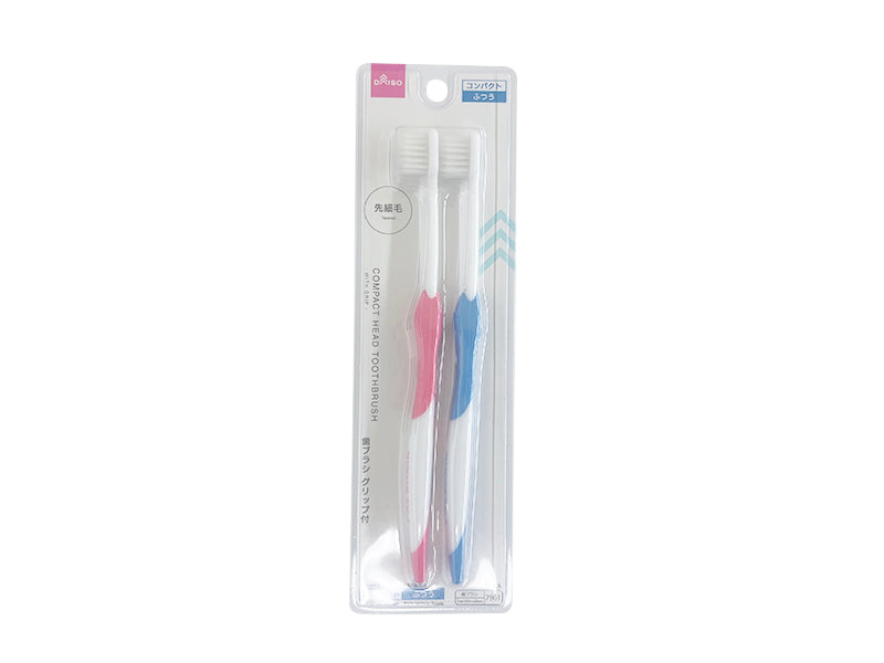 Compact Head Toothrbrush with Grip