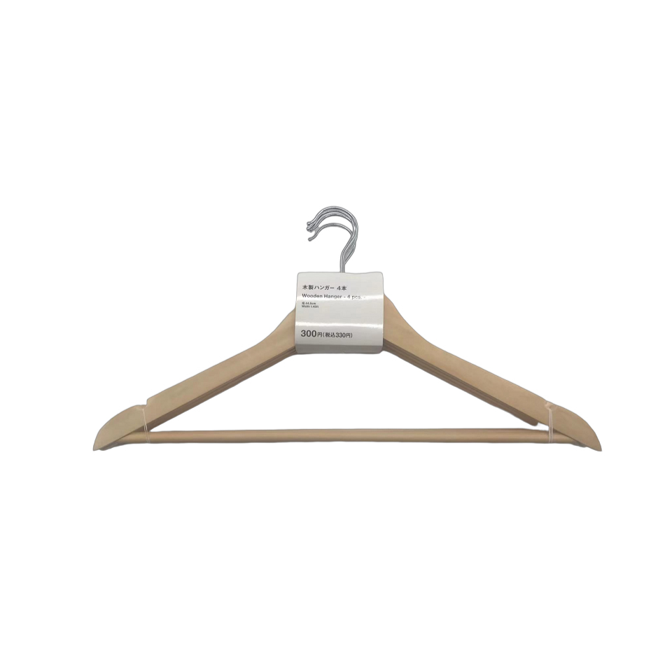 Wooden Hanger 4 Pieces