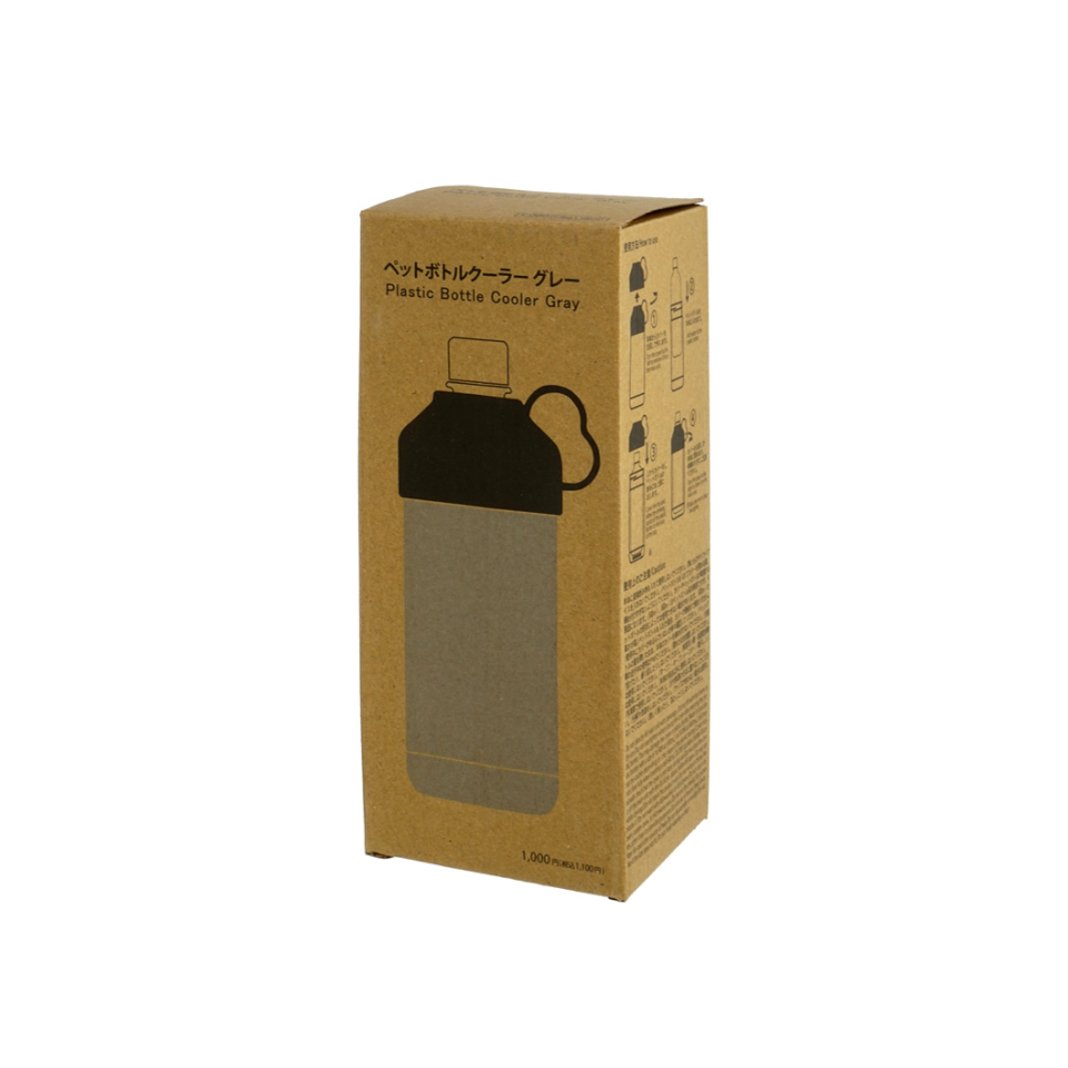 Plastic Bottle Cooler Gray