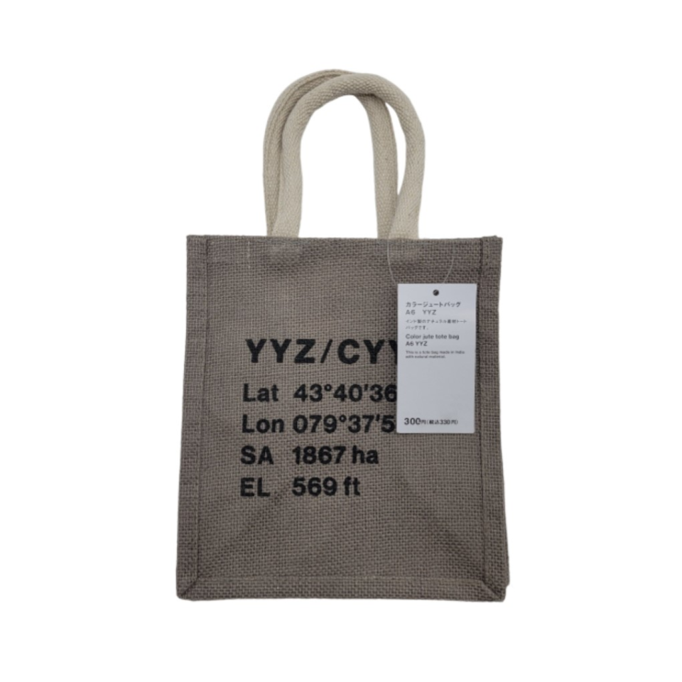 Color Jute Bag A6 Dark Gray