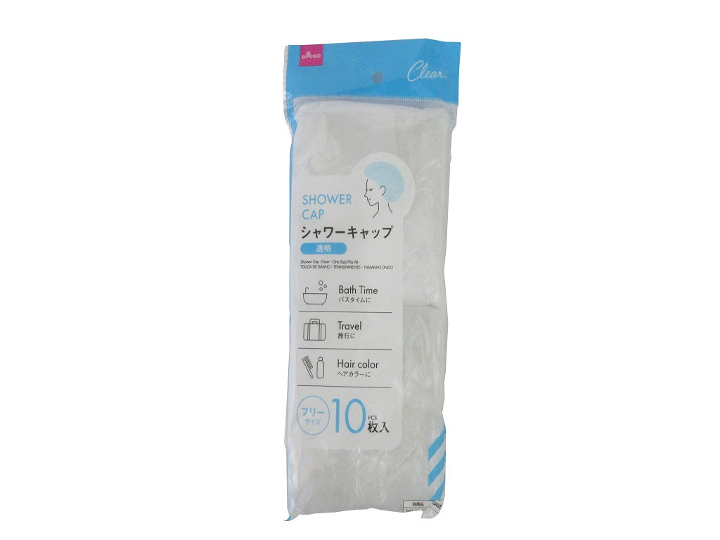 Shower Cap Clear One Size Fits All