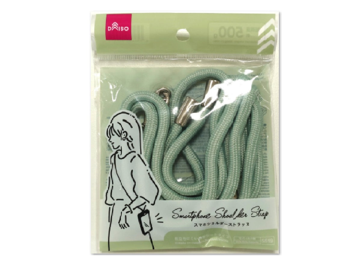 Smartphone Shoulder Strap Clear Sheet Pistachio Green