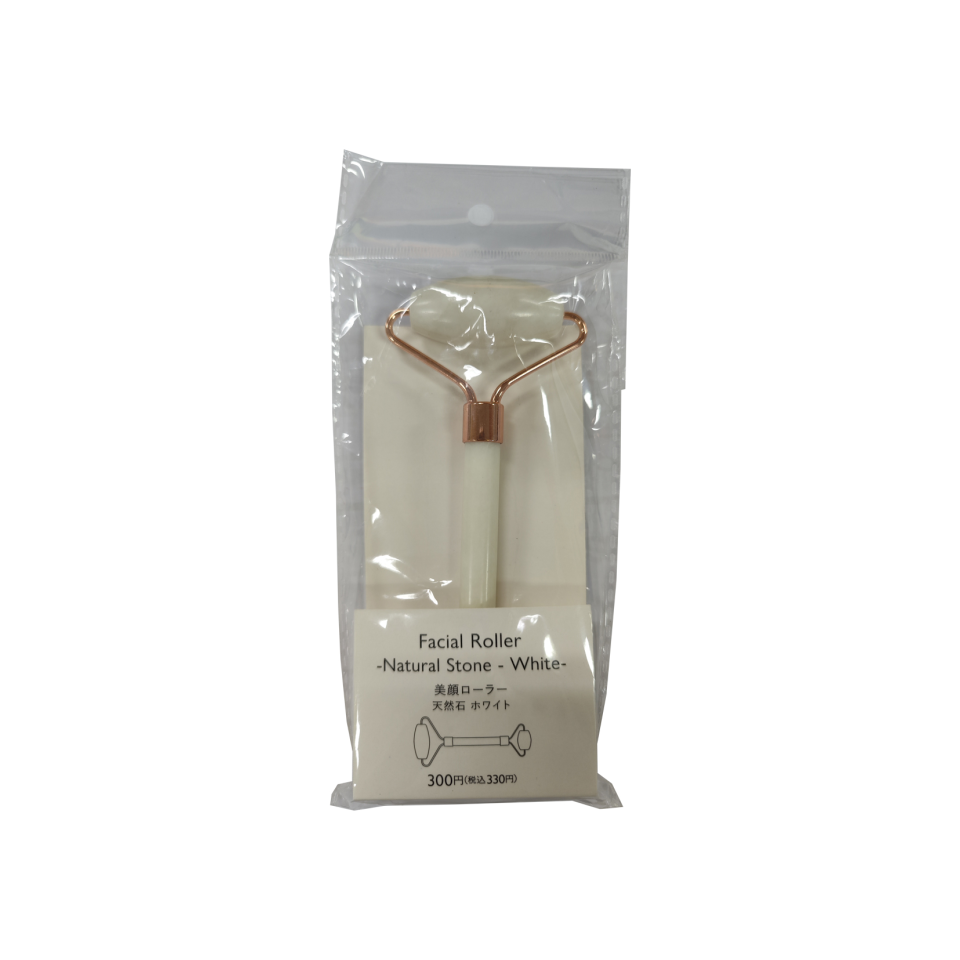 Facial Roller Natural Stone White