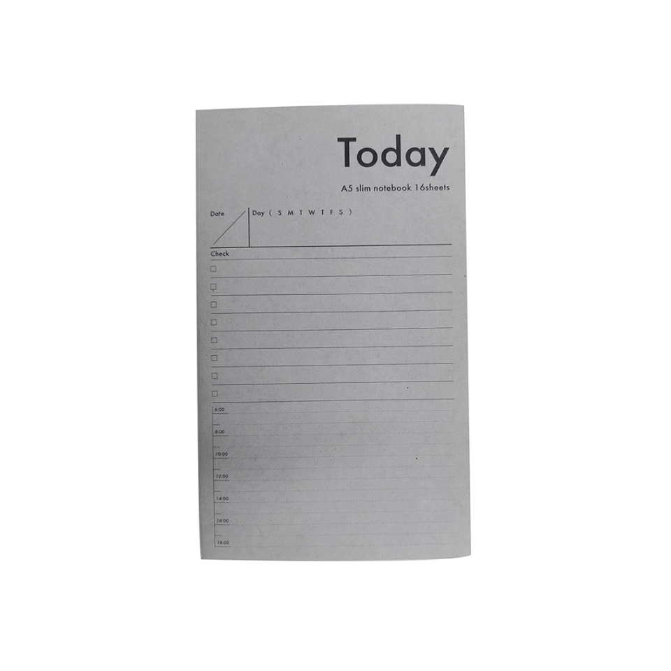 Today Notebook A5 Slim 32 Pages Gray
