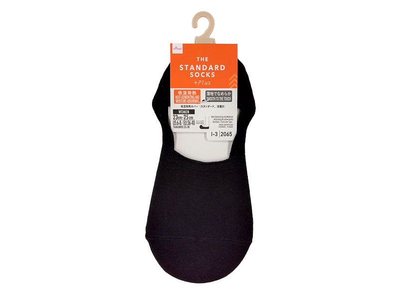 Heat-Generating and Moisture-Absorbing No Show Socks Standard Foot Liner Type