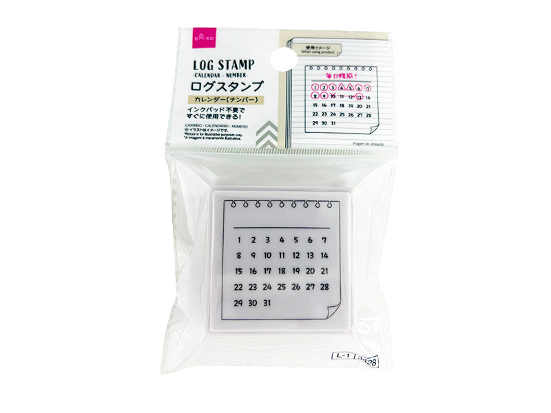 Log Stamp Calendar Number
