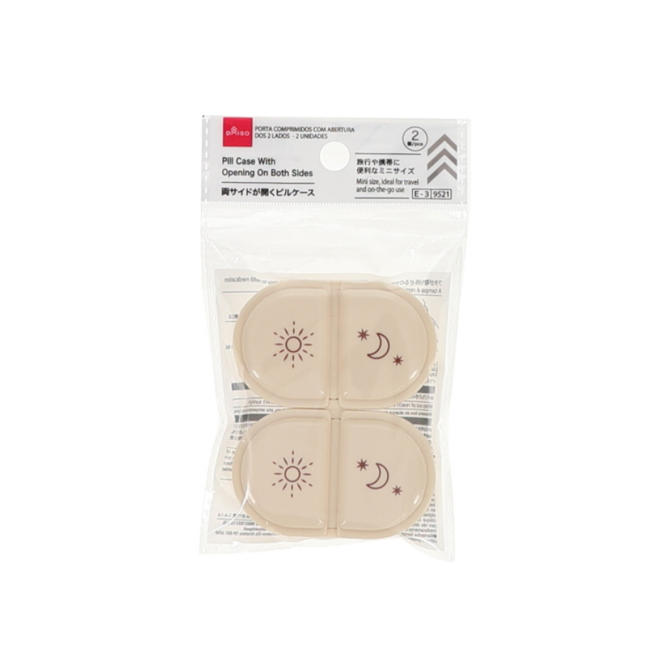 Pill Case With Opening On Both Sides 2 Pieces