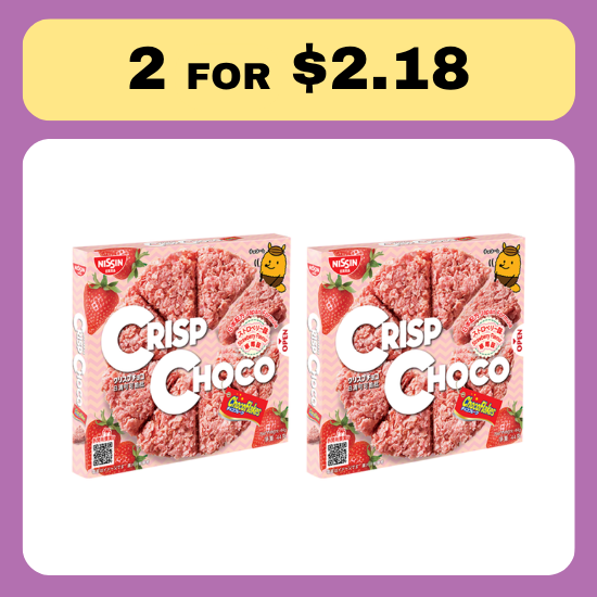 Nissin Crisp Choco Strawberry