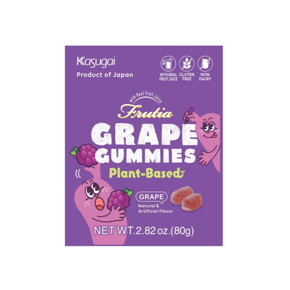 300 yen Kasugai Plant-Based Grape Gummy 80g