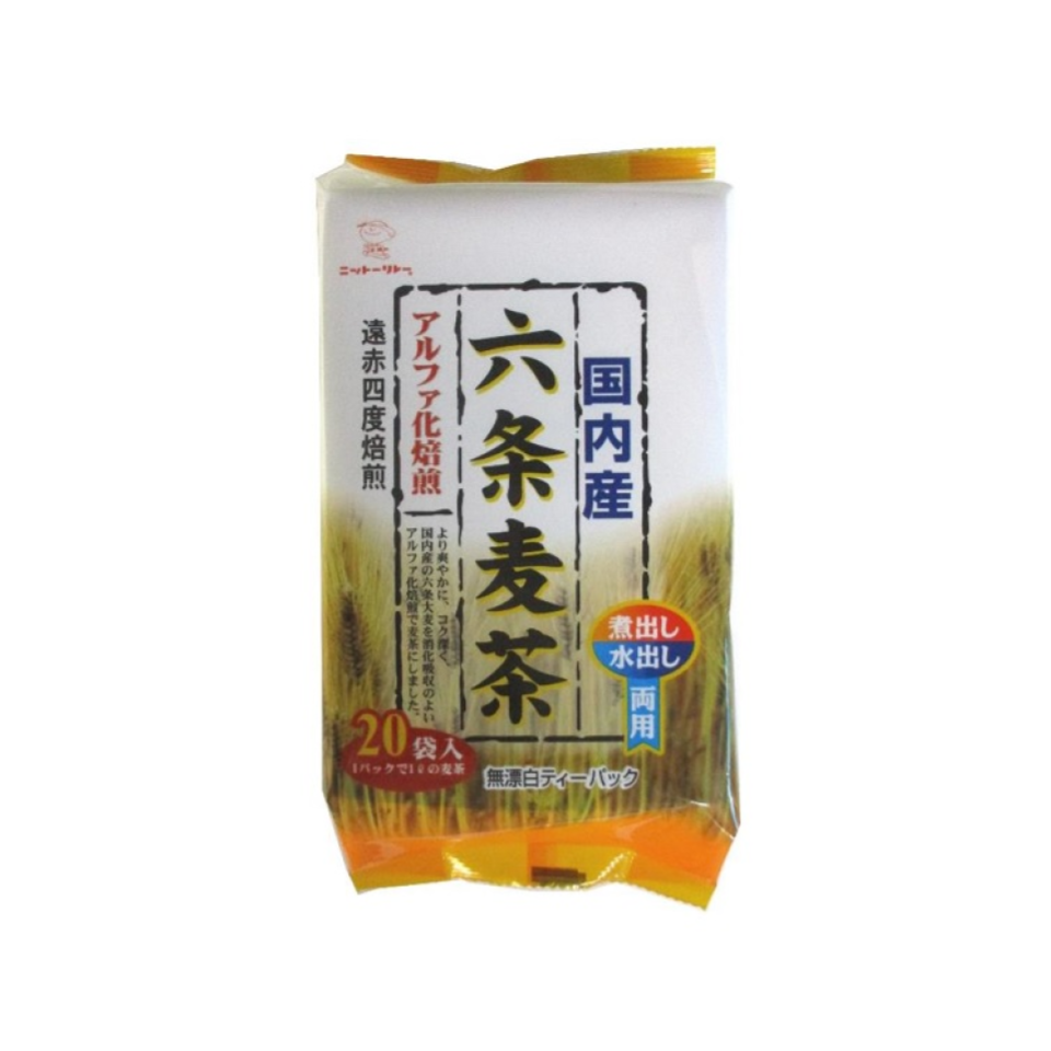 300 yen Nitto Foods Industry Domestic Six-Row Barley Tea Teabags 20 Bags 180g