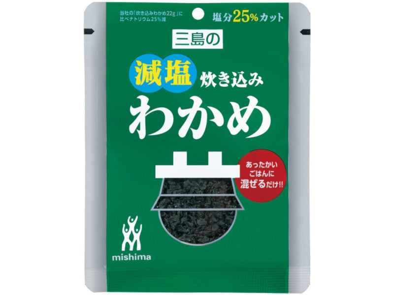 Mishima Foods Reduced-Salt Cooked Wakame Seaweed Rice 18g