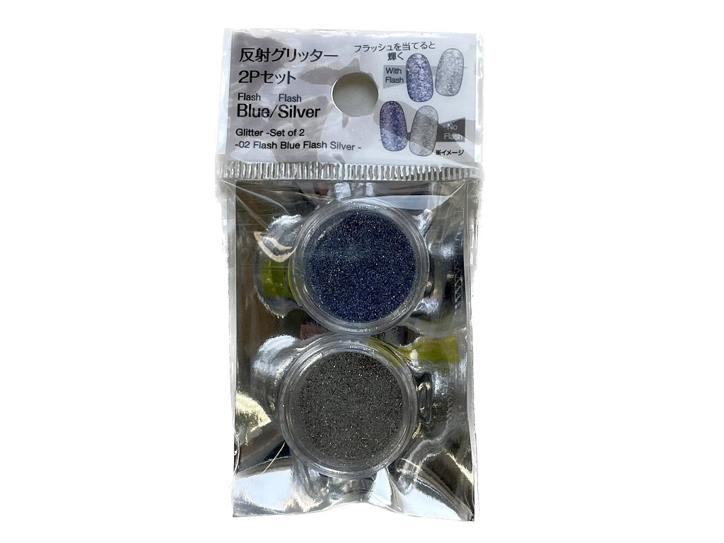 Glitter Set Flash Blue/Silver