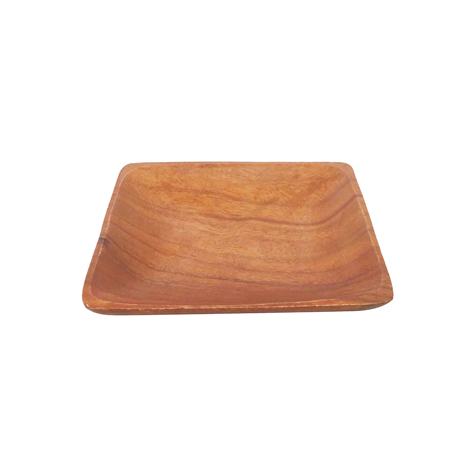 Acscia Wood Square Plate 15cm