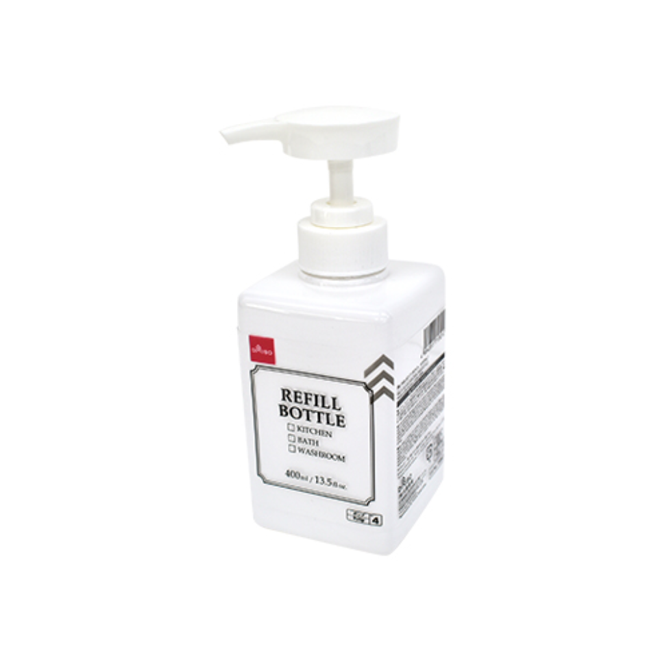 Easy To Use Pump Bottle White 400ml