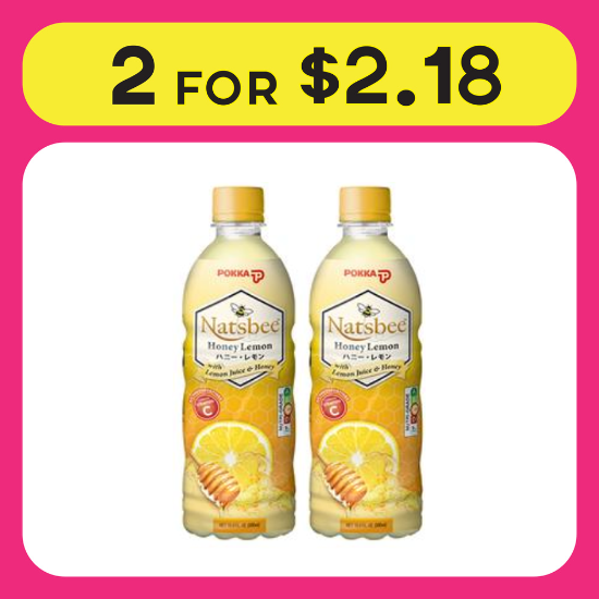 Natsbee Honey Lemon Less Sugar 500ml