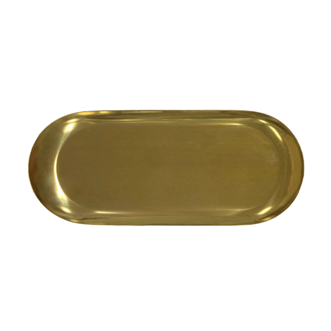 Interior Tray Gold 22.4cm x 9.3cm