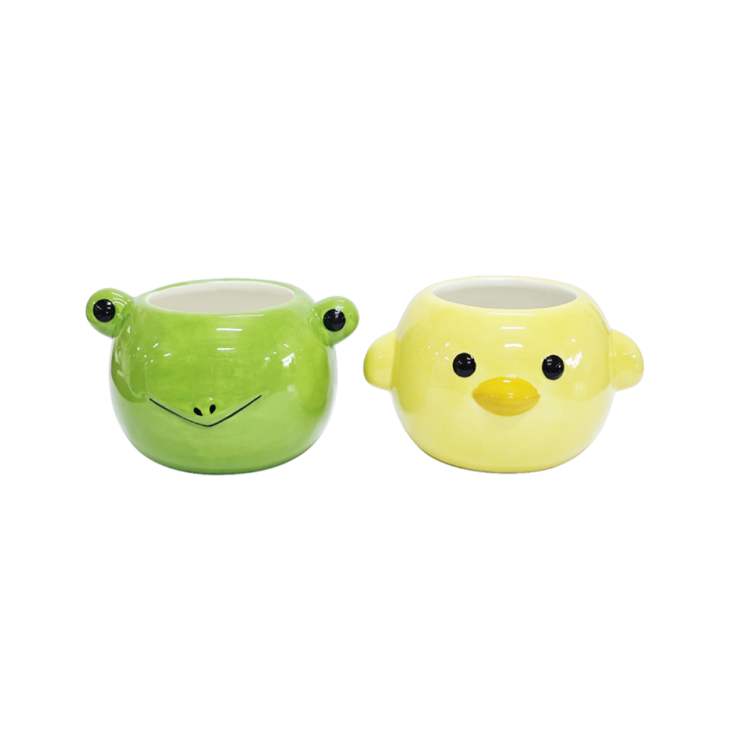 Animal Flowerpot Chick Frog