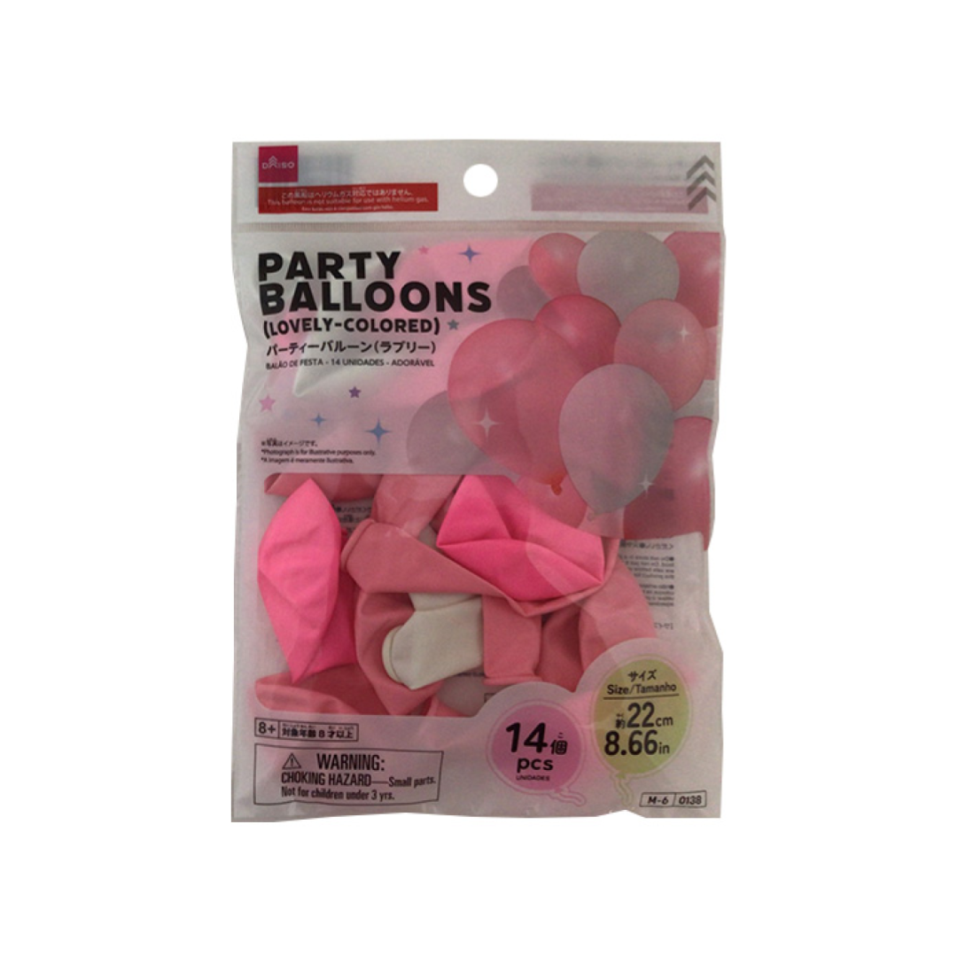 Party Balloons Lovely Colored