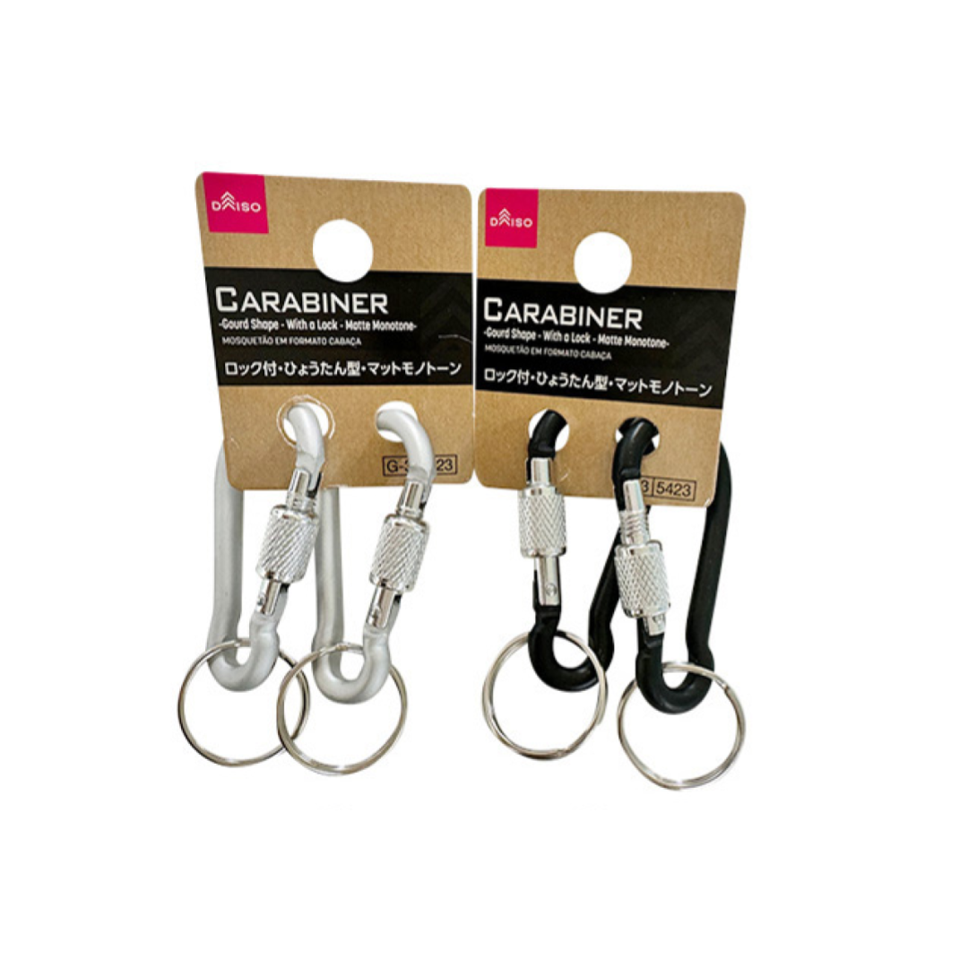 Carabiner Gourd Shape with a Lock Matte Monotone