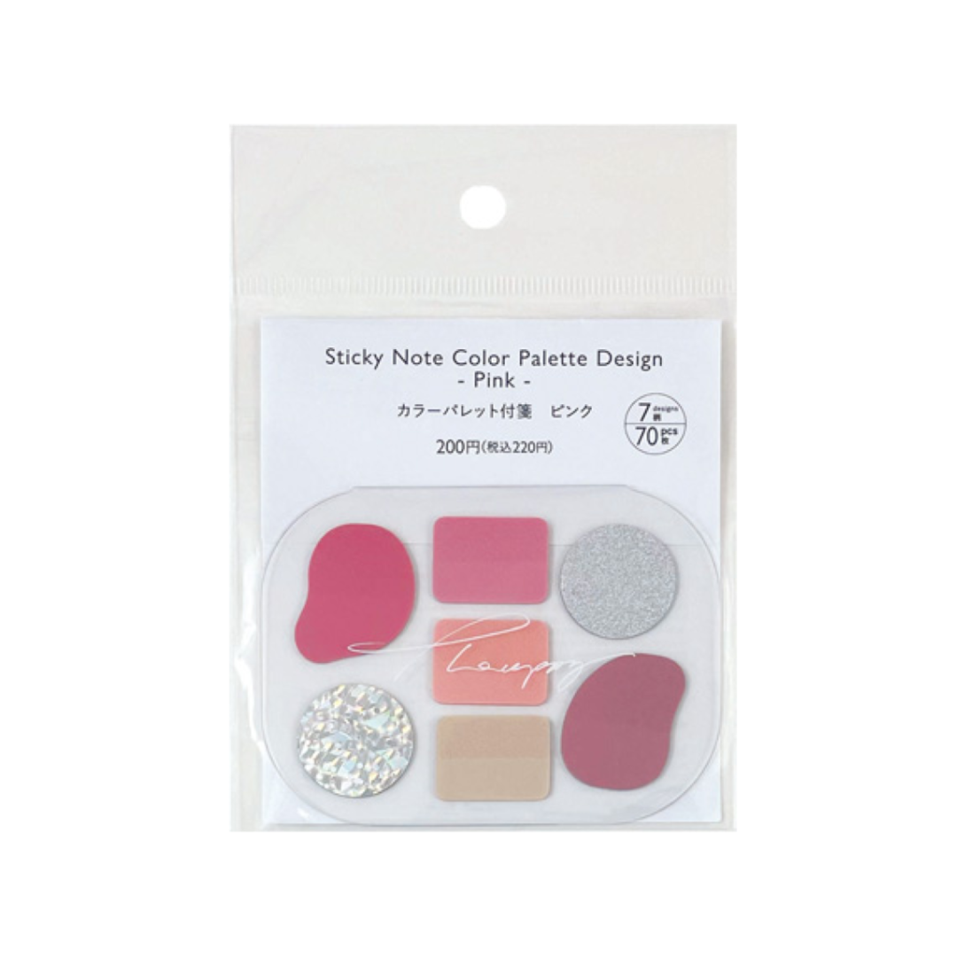 Sticky Note Color Palette Design Pink