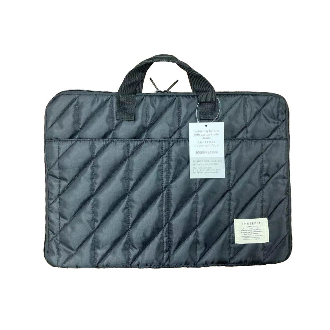 Laptop Bag for Use with Laptop Inside Black