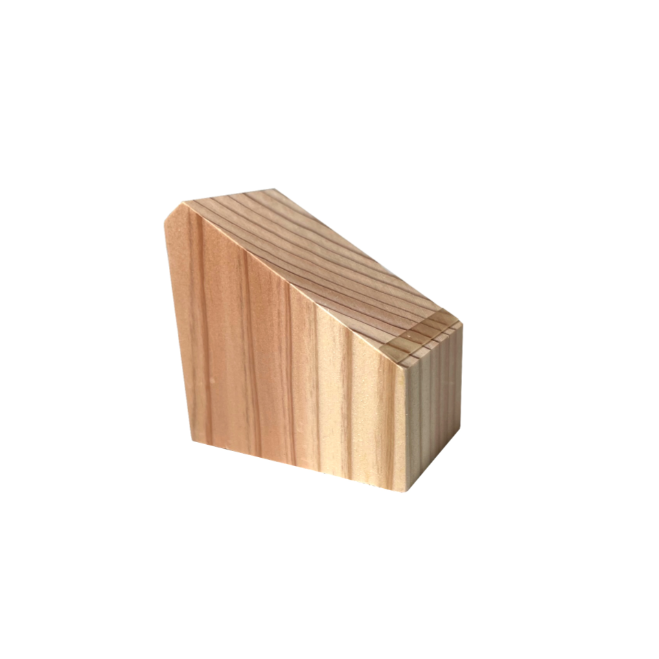 Wooden Block Smart Phone Stand with Non Slip