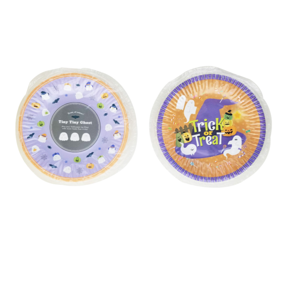 Halloween Paper plates Round Assorted 10pcs