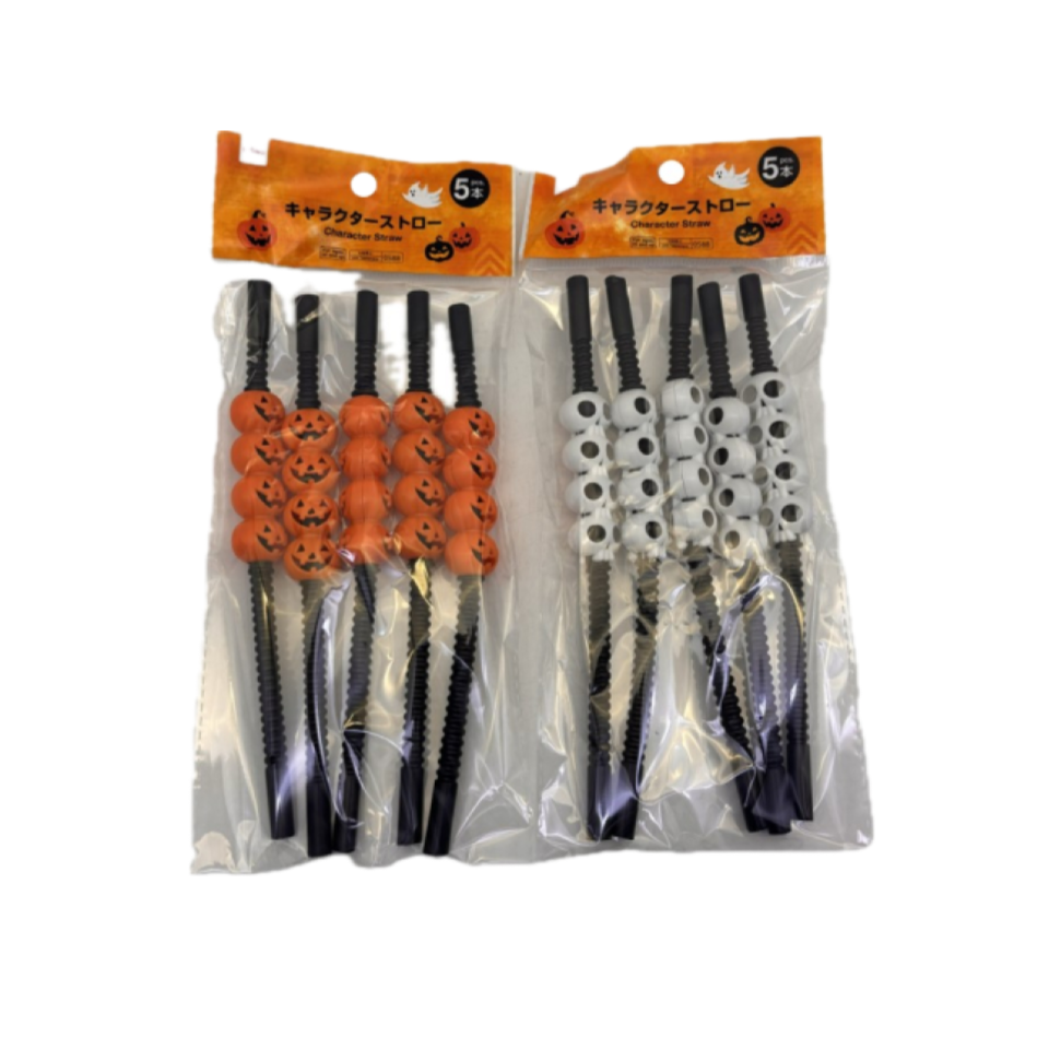 Halloween Character Straw 5pcs