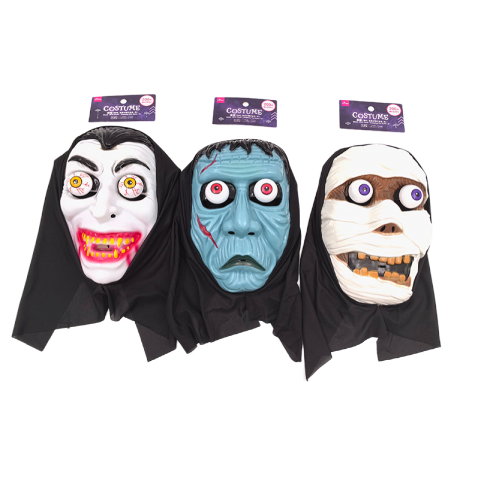 Halloween Mask With Cloth Popping Out Eyes B