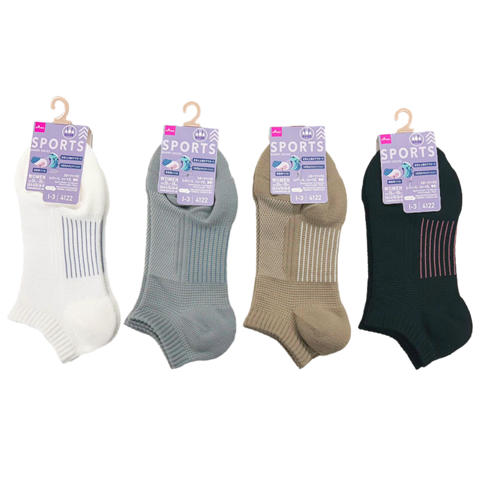 Sports Socks For Women Short Length Plain