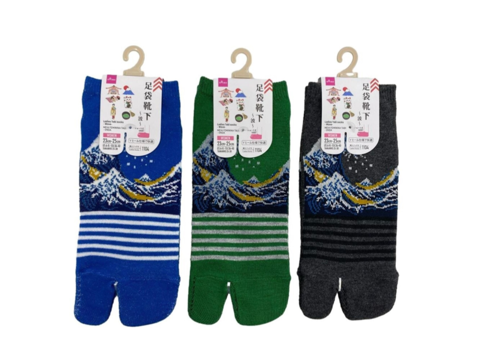 Ladies Tabi Socks Wave