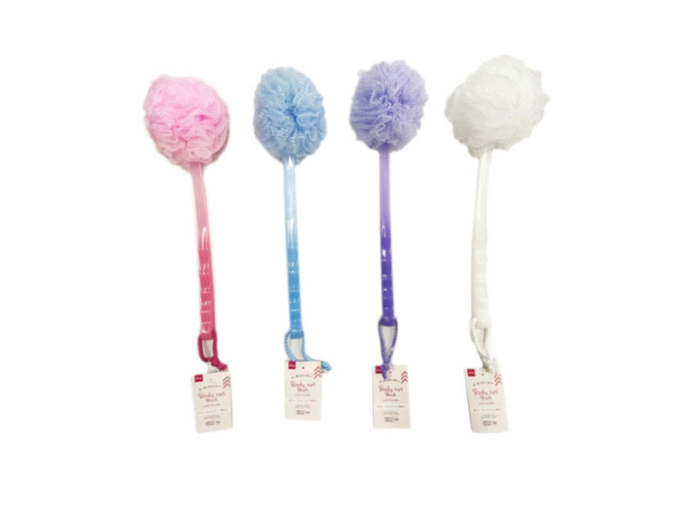 Body Net Brush with Handle