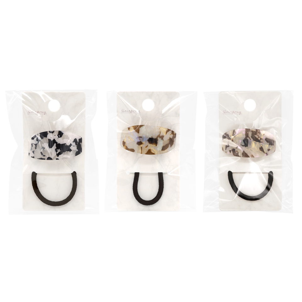 Hair Pony Marble Curve