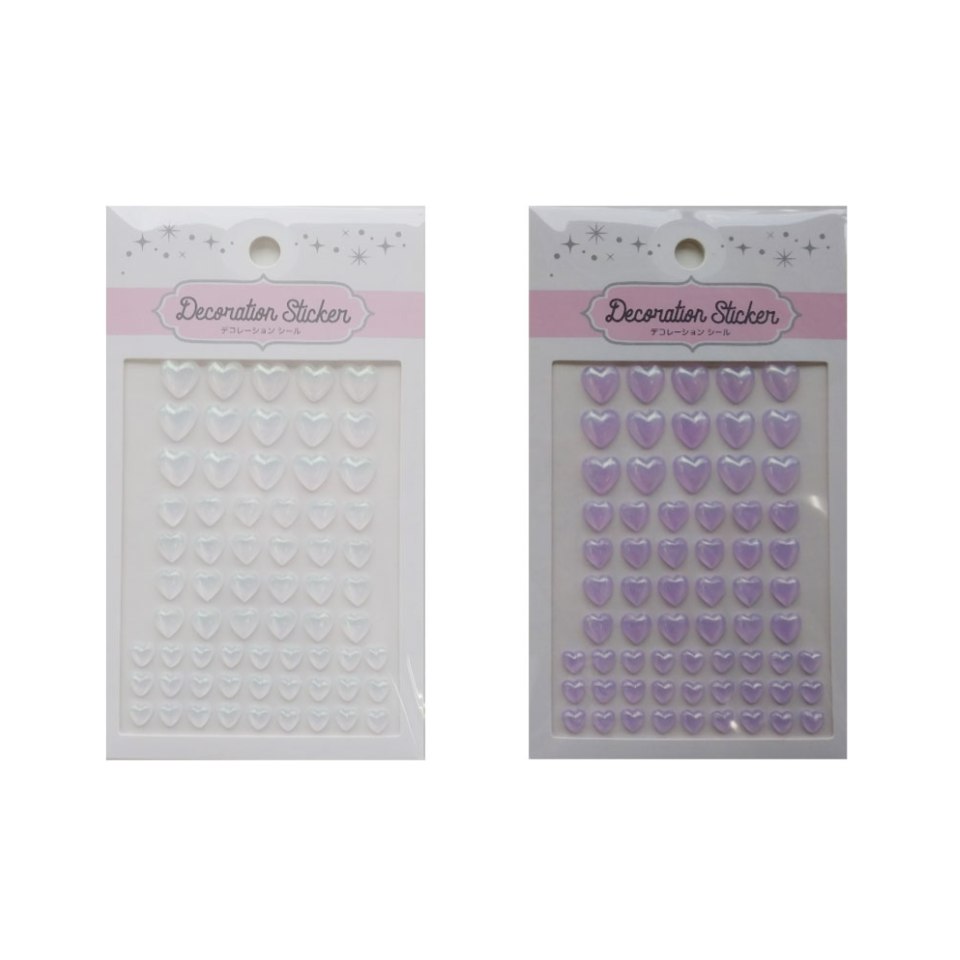 Decoration Seal Heart Clear Lame