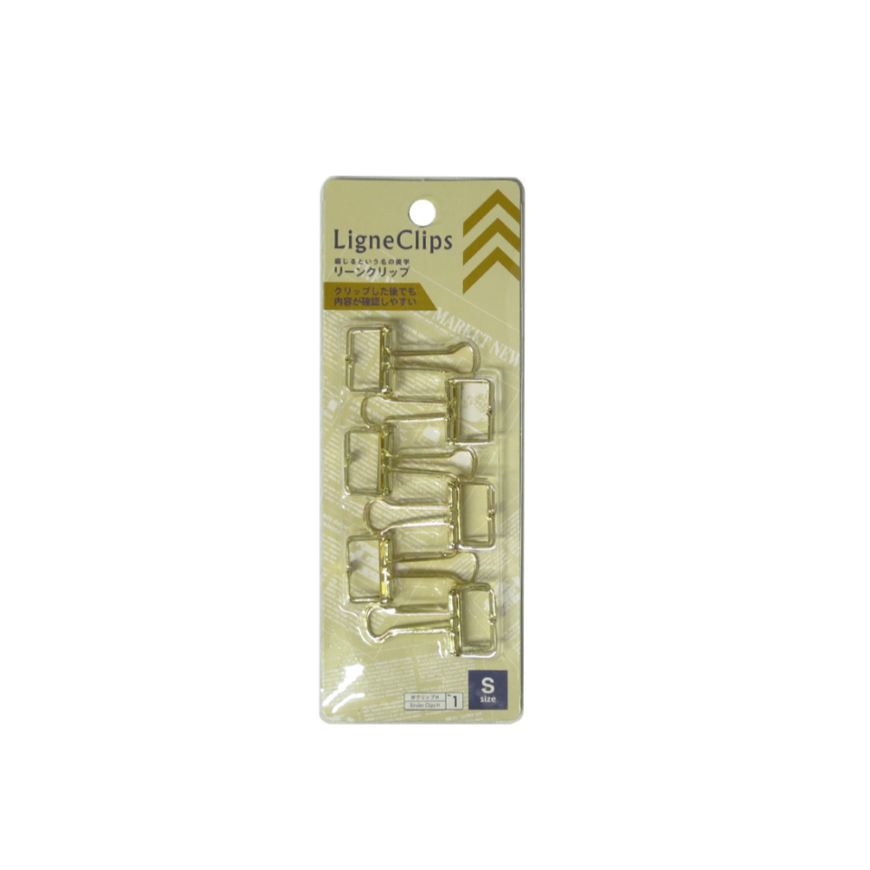Wire Binder Clip Small Gold
