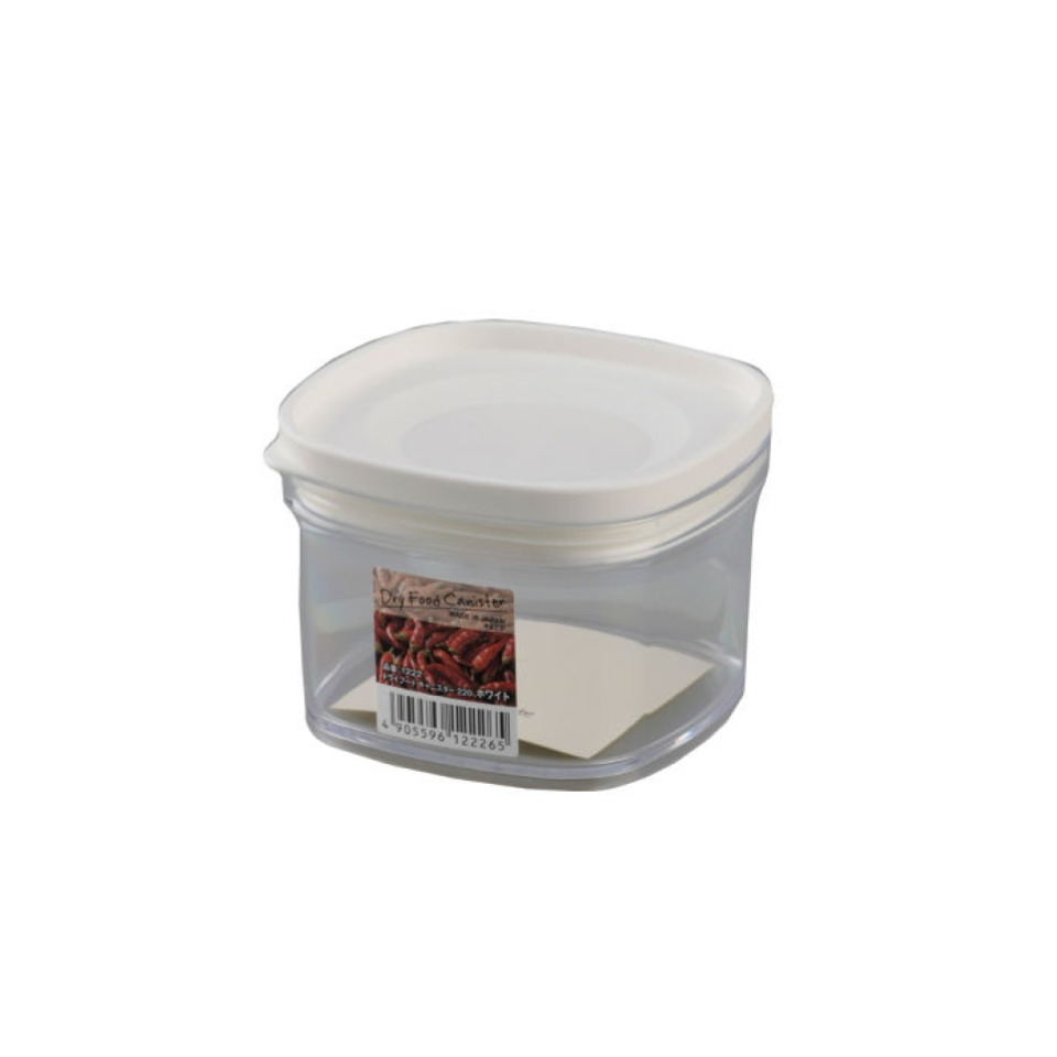 Plastic Dry Food Canister 220 White