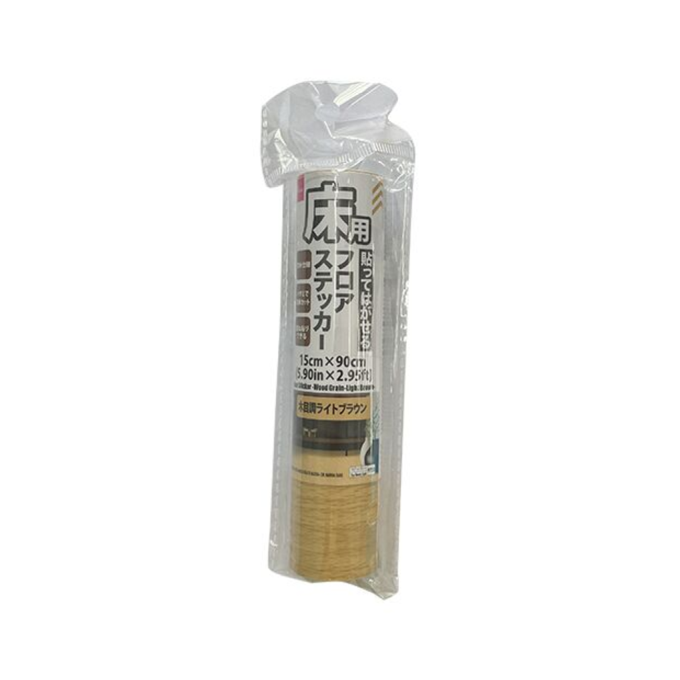Floor Sticker Wood Grain Light Brown 15cm x 90cm