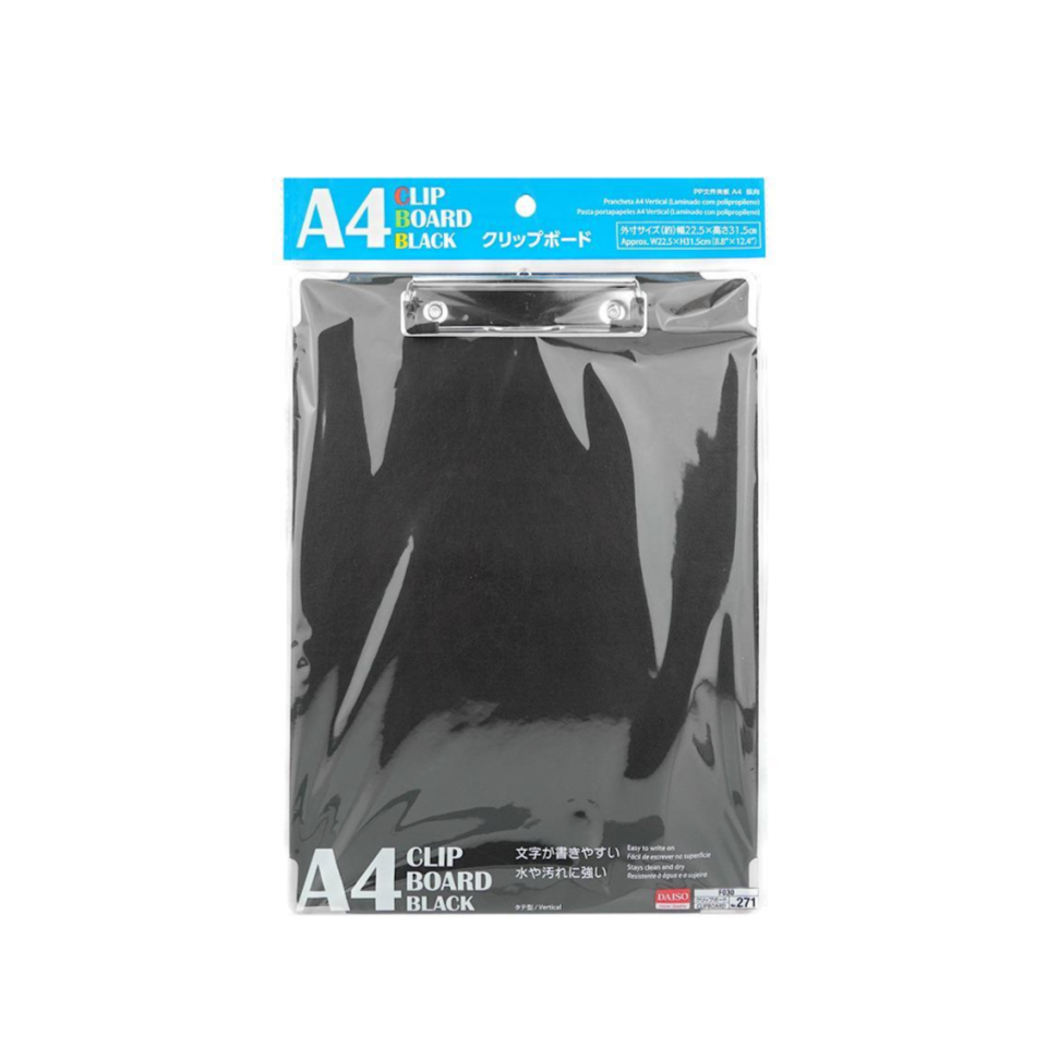 A4 Clipboard Black