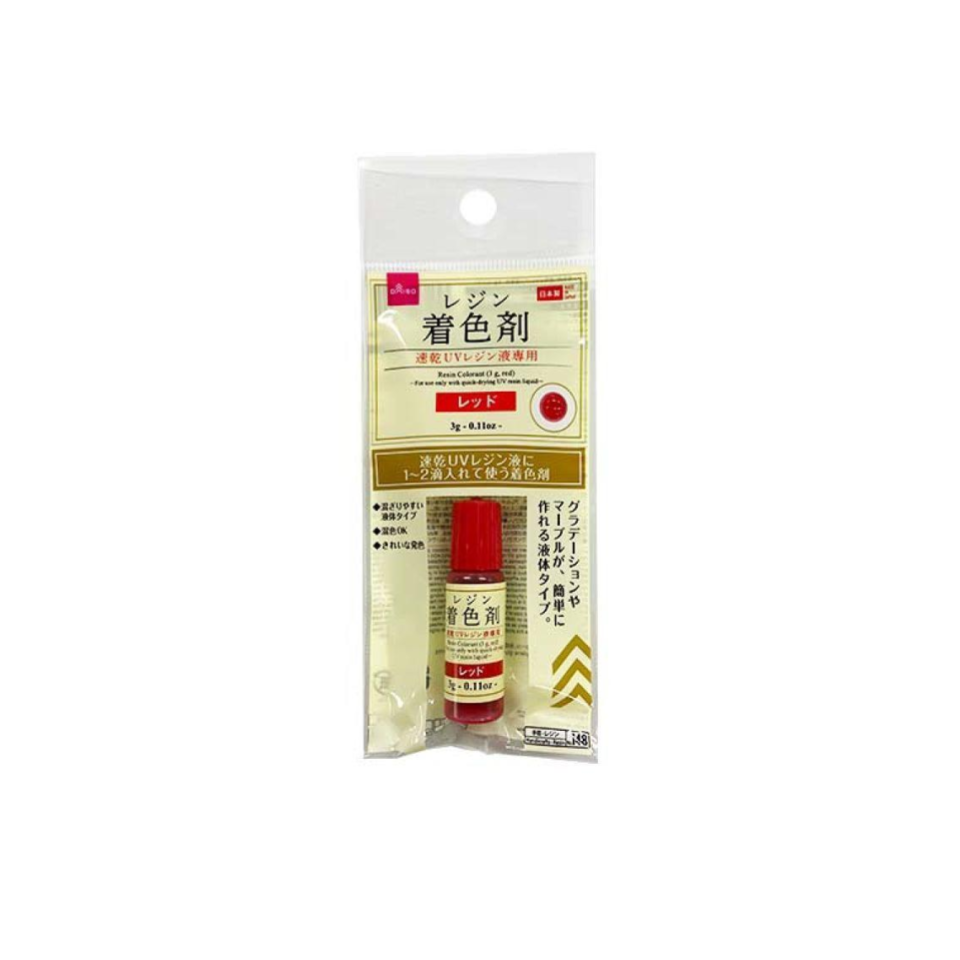 Resin Colorant Red with Quick Drying UV Resin Liquid